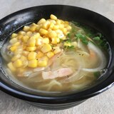 玉ねぎとベーコンの塩ラーメン♪